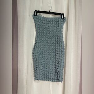 Princess Polly Textured Blue Mini Dress